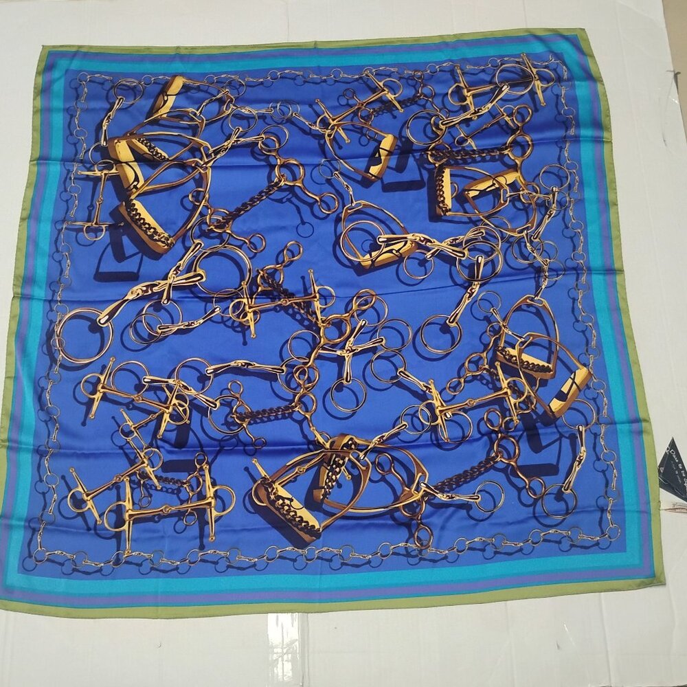 โค๏ธNWT COLLECTION EIGHTEEN Scarf Equestrian Reins 36โ Square